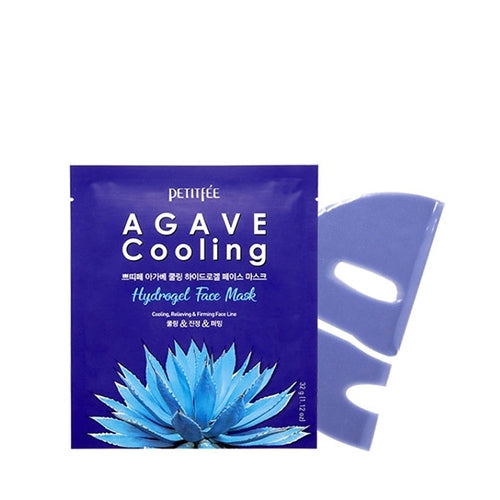 PETITFEE Agave Cooling Hydrogel Face Mask keauti korean skincare