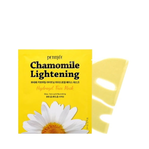 Petitfee Chamomile Lightening Hydrogel Face Mask  keauti korean skincare